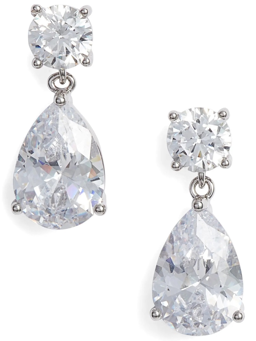 Teardrop Diamond Earrings